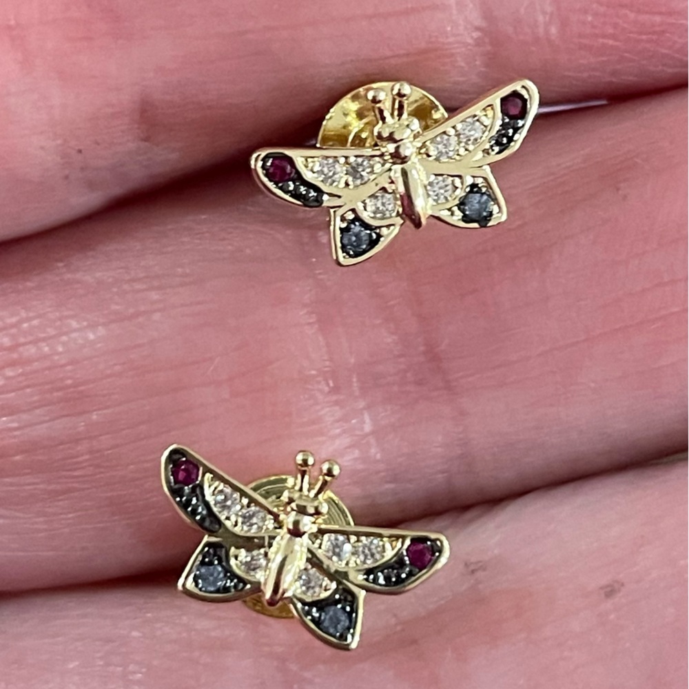 Melinda Maria Butterfly stud earrings